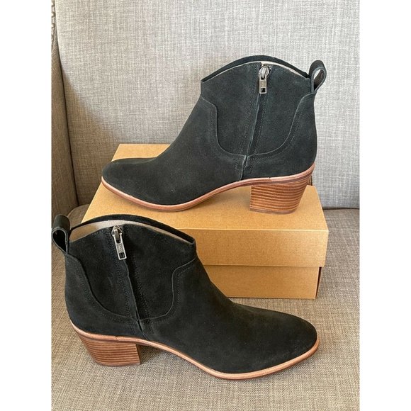 NIB UGG Kingsburg Black Waterproof Suede Western - Picture 7 of 10